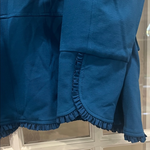 Chico's Deep Blue Ruffled Blazer - Picture 10 of 12